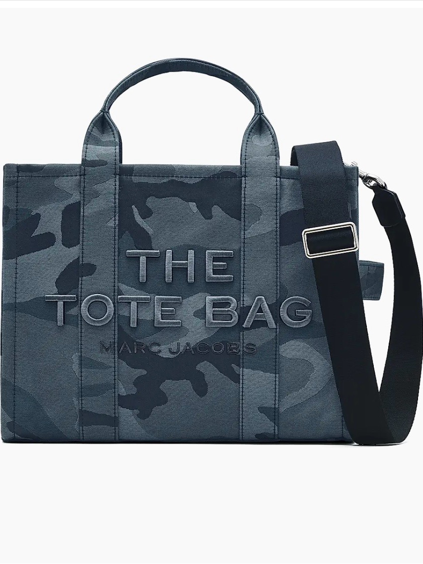 New Marc Jacobs The Tote Bag In Medium Camo Blue